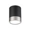 Z-Lite Algar Flush Mount, 1-Light, 6 In.W x 8 In.H, Matte Black + Brushed Nickel/Frosted 1006F6-MB-BN-LED - alternate 6